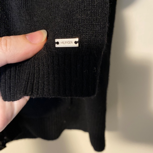 Tommy Hilfiger Embellished Sequin Trimmed Black Cardigan Pockets Women's… - Picture 3 of 5